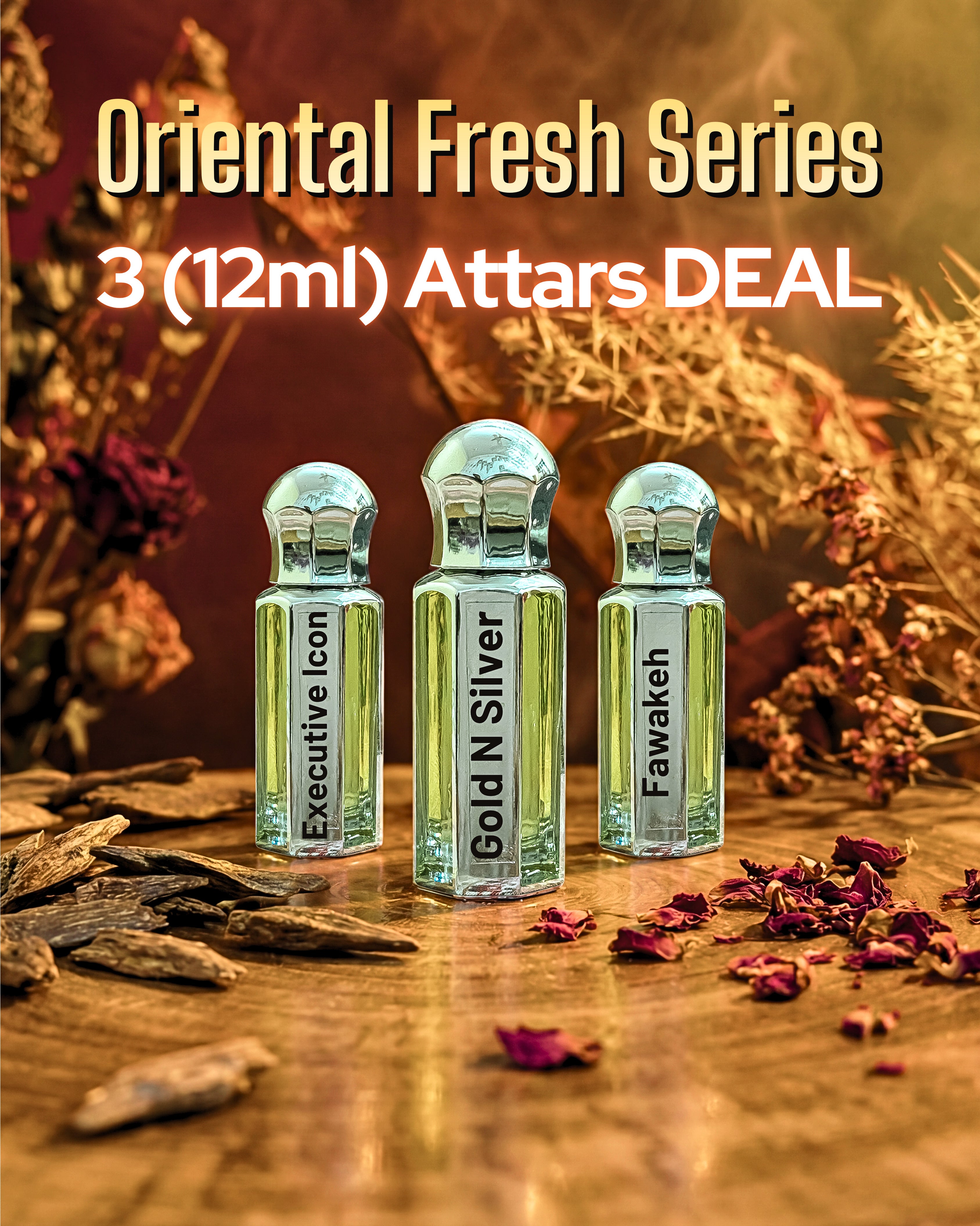 Luxury Attars Mega Bundle | 3×12ml Oriental Series | Special Discount