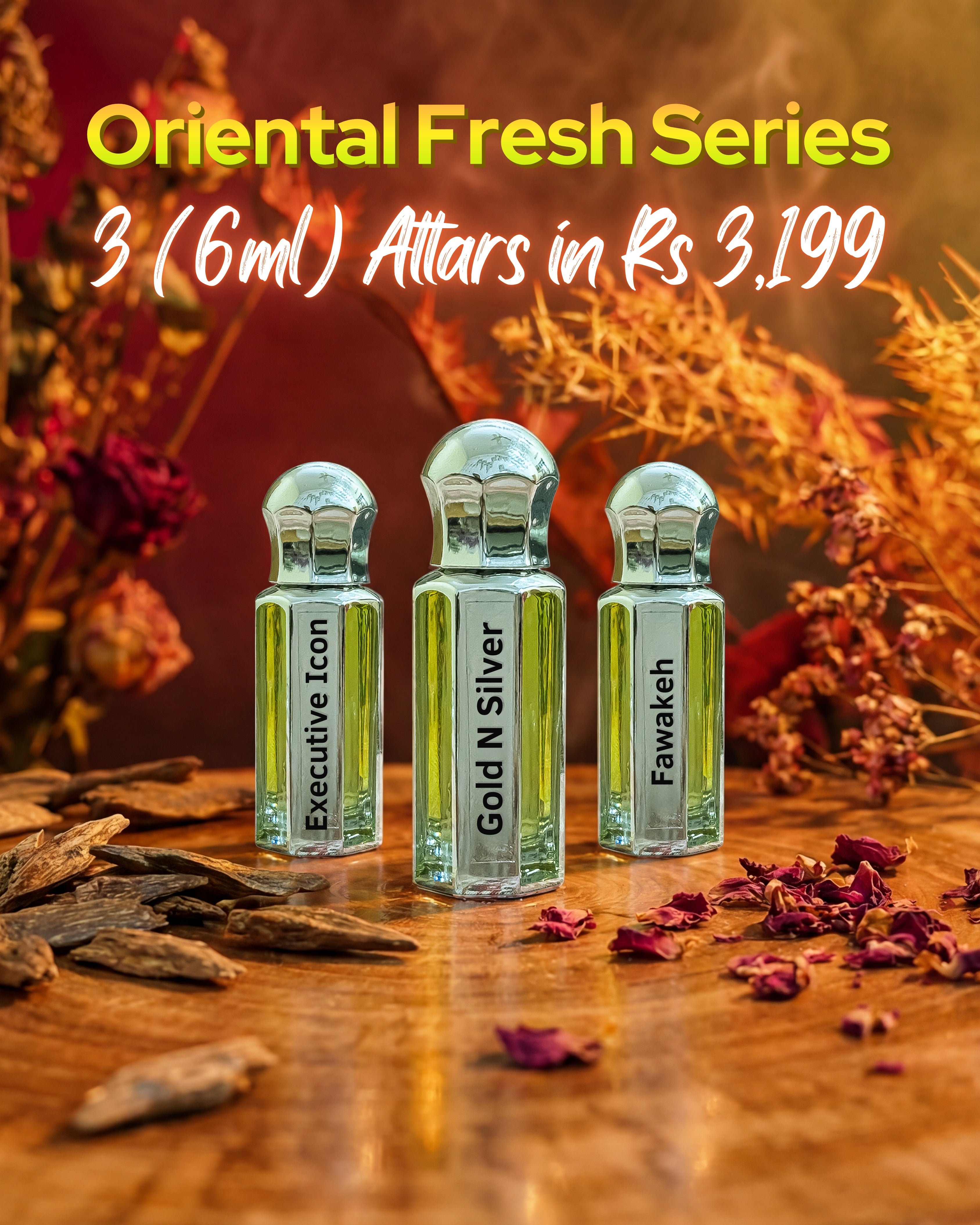 Luxury Attars Mega Bundle | 3×6ml Oriental Series | Ramadan Discount