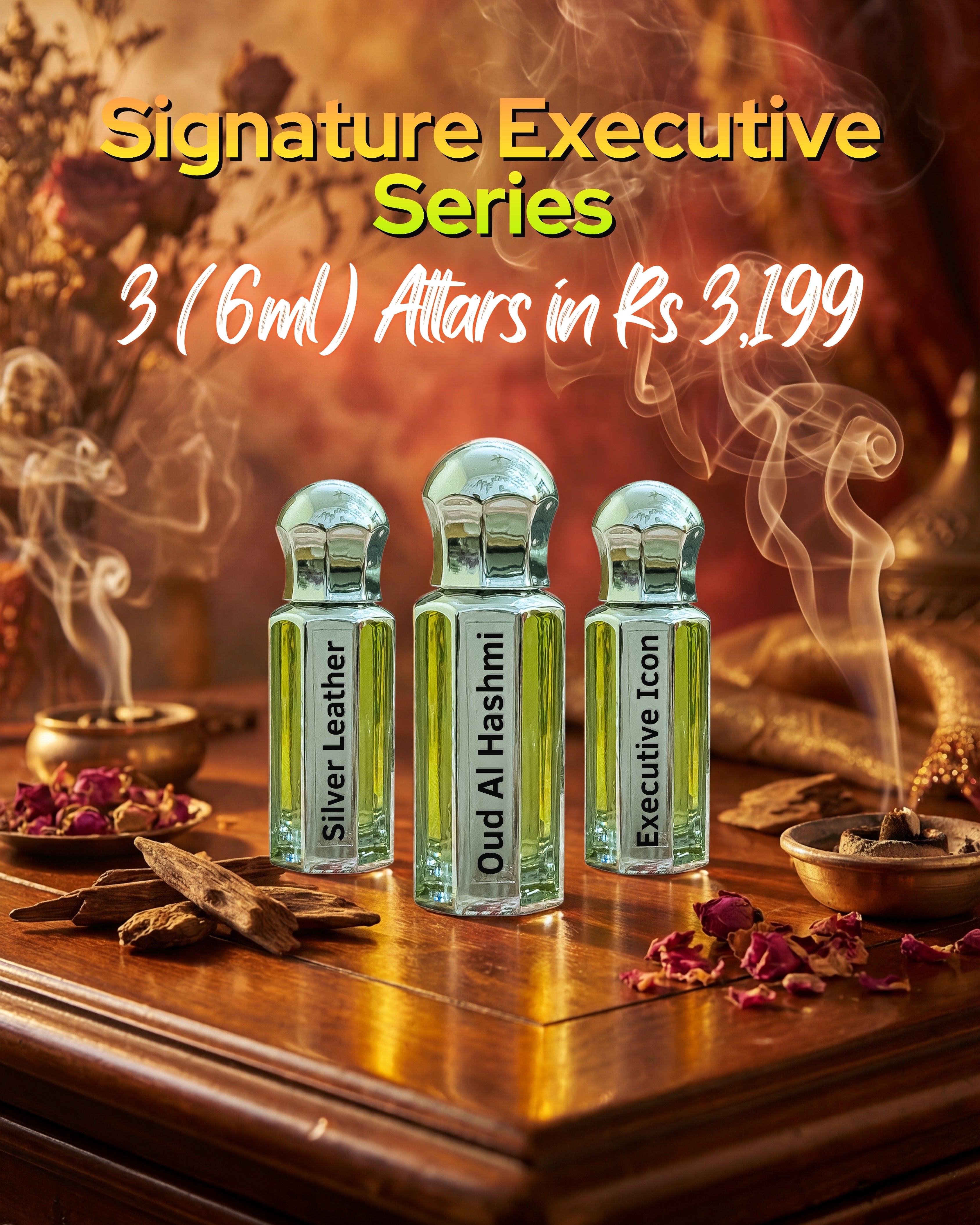 Luxury Attars Mega Bundle | 3×6ml Signature Oils | Ramadan Discount